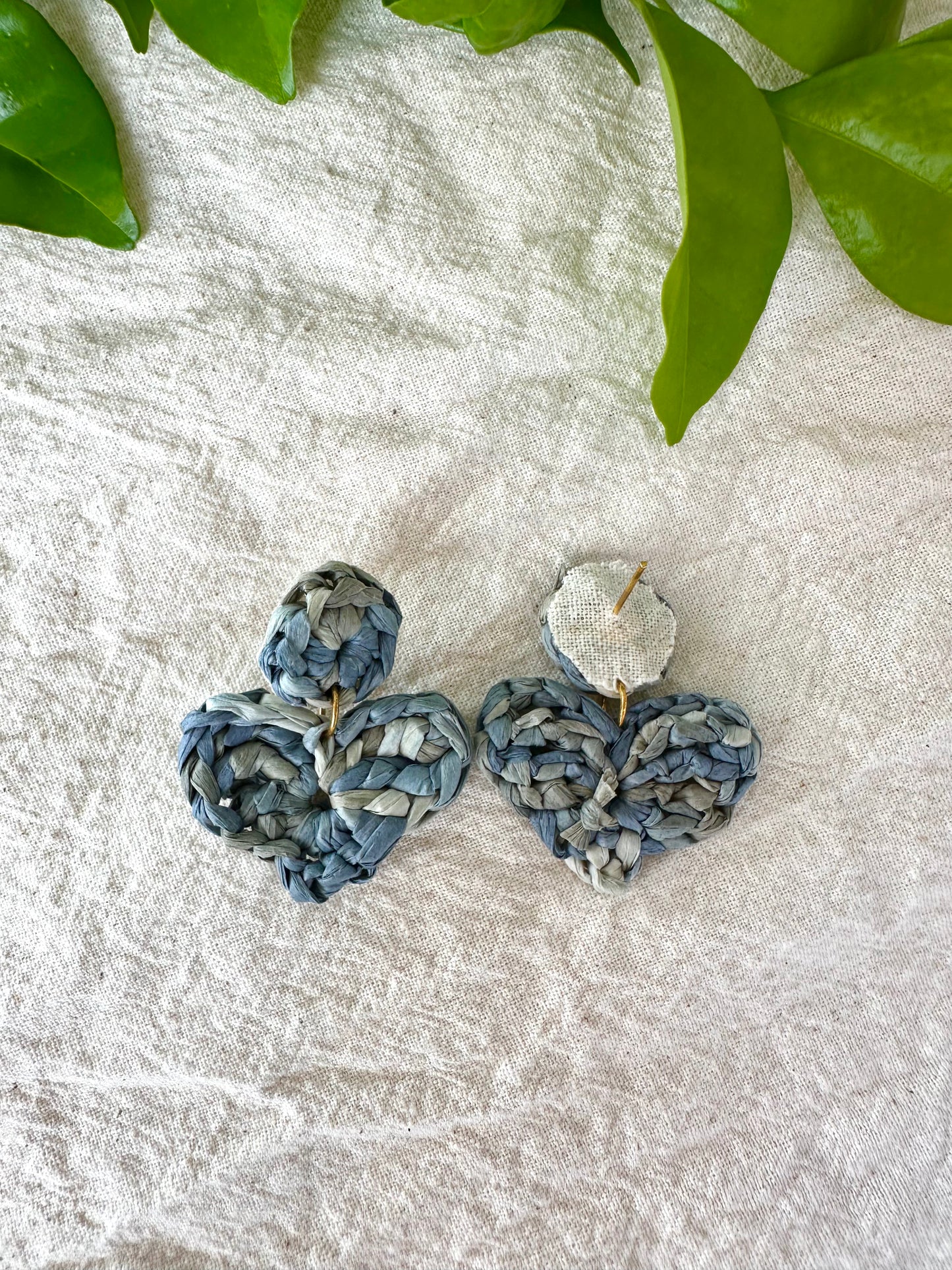 Tidal Heart Crochet Earrings