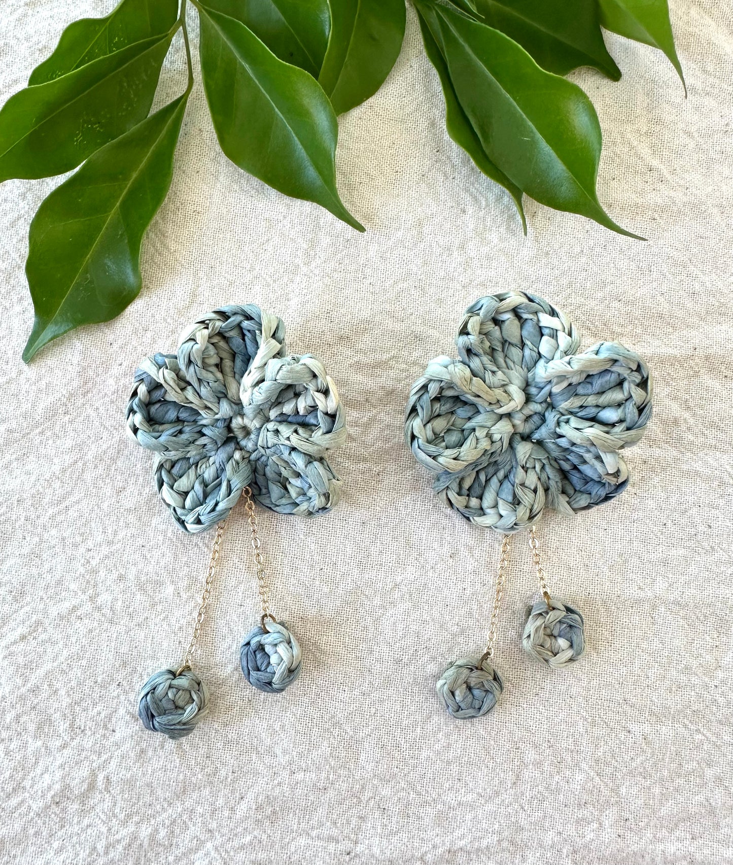 Bloom Raffia Earrings