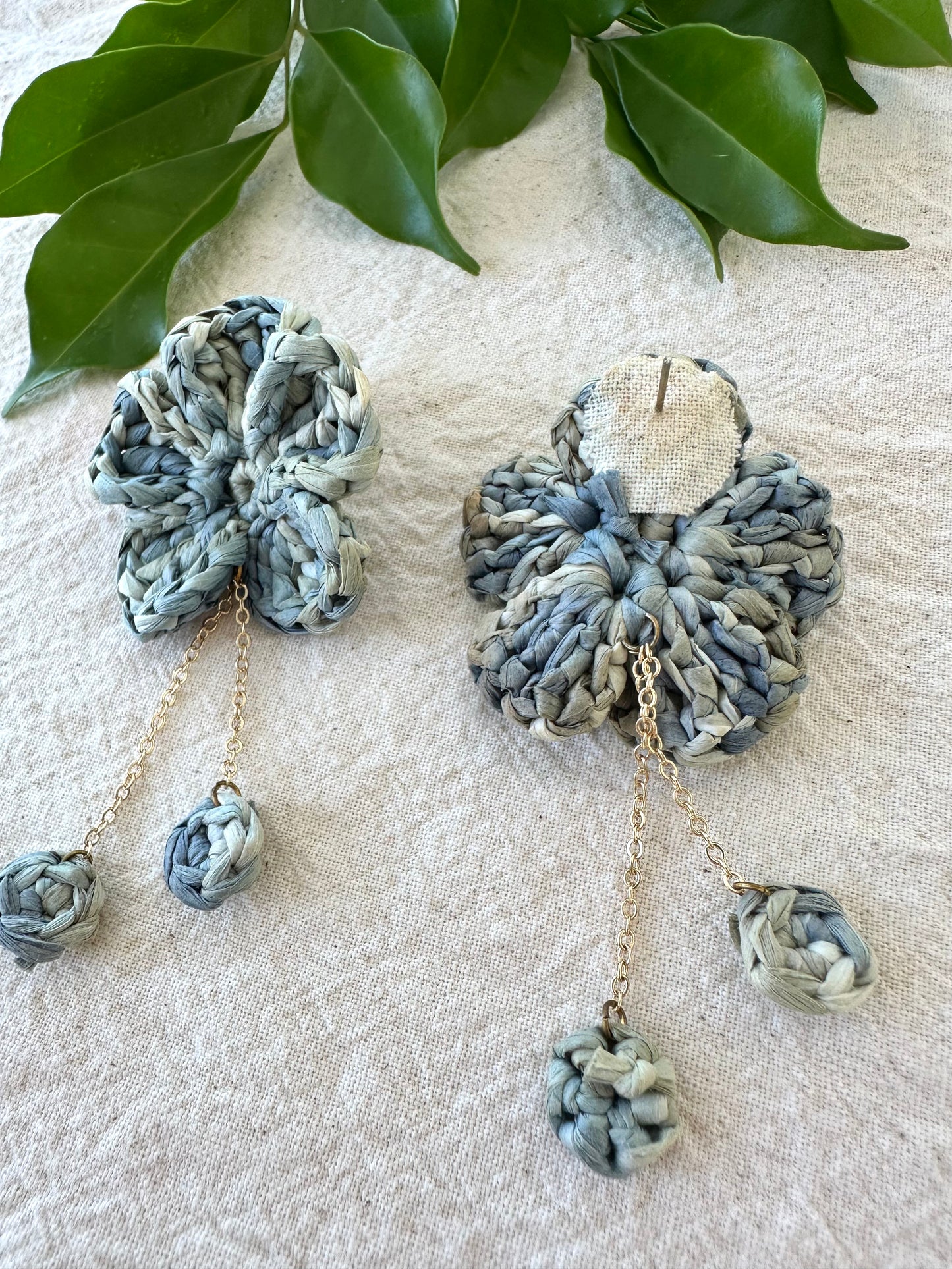 Bloom Raffia Earrings