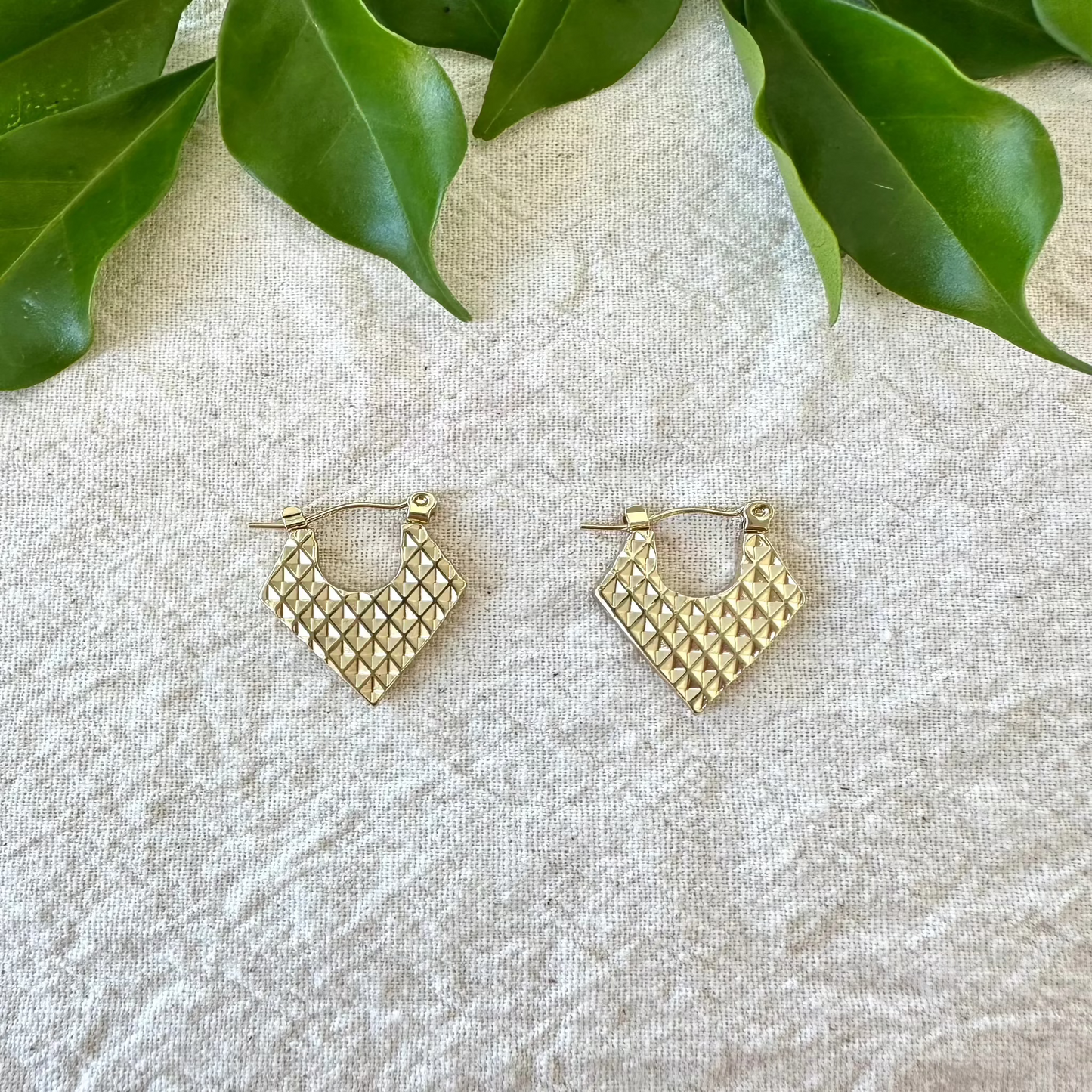Chevron Small Hoops.
